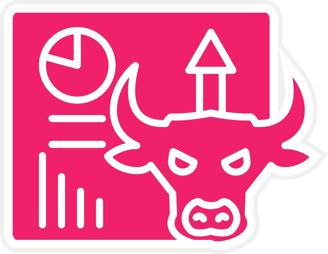 Bull Market Vector Icon Style