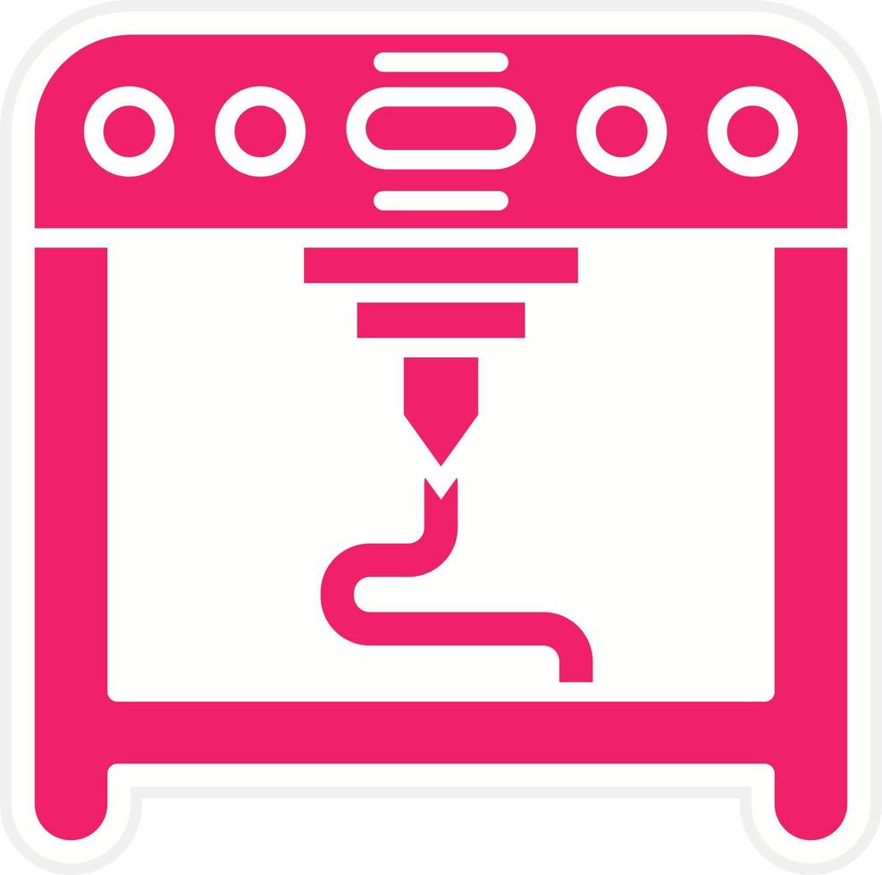 3D Printing Vector Icon Style