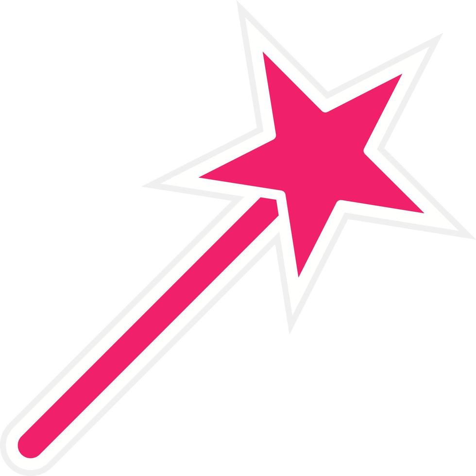 Magic Wand Vector Icon Style
