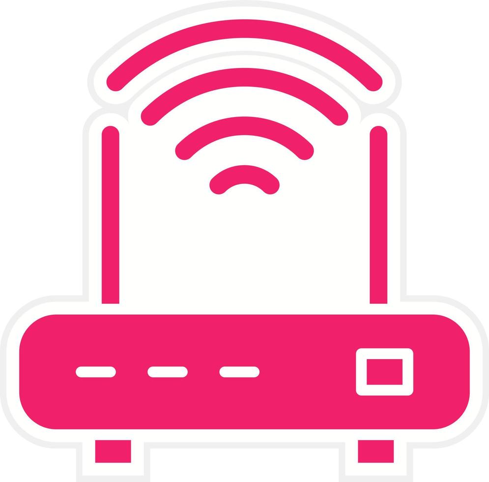 Wifi Router Vector Icon Style
