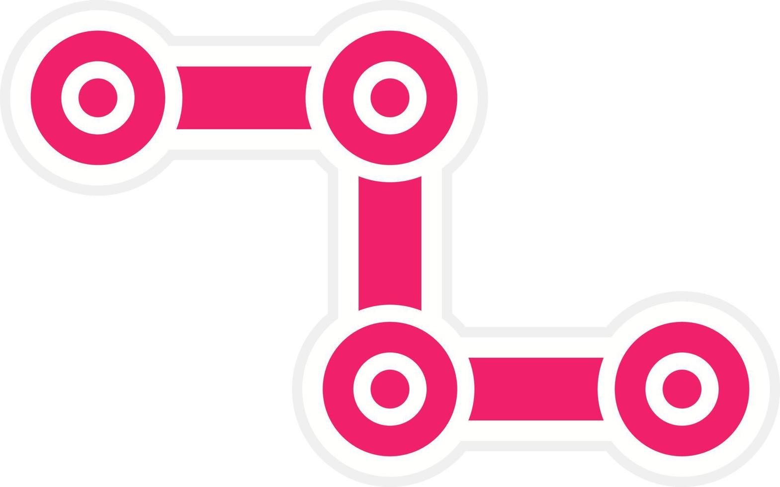 Cycle Chain Vector Icon Style