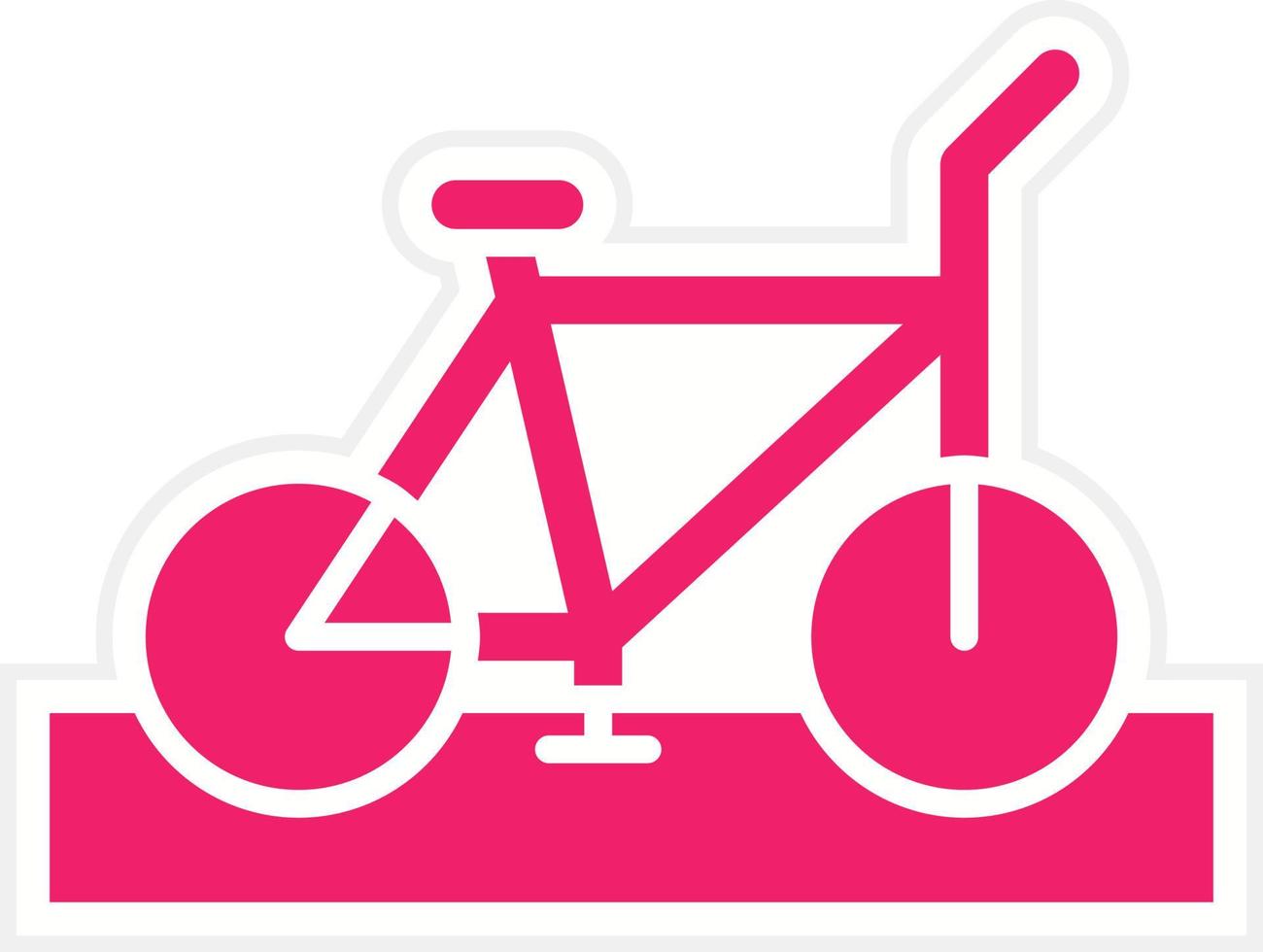 Bike Lane Vector Icon Style