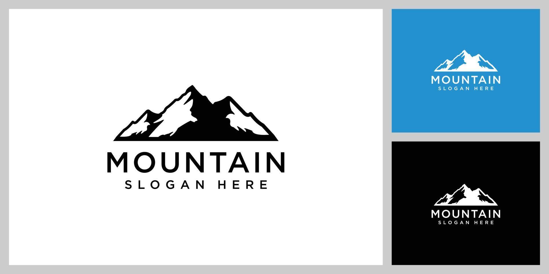 plantilla de diseño de vector de logotipo de montaña