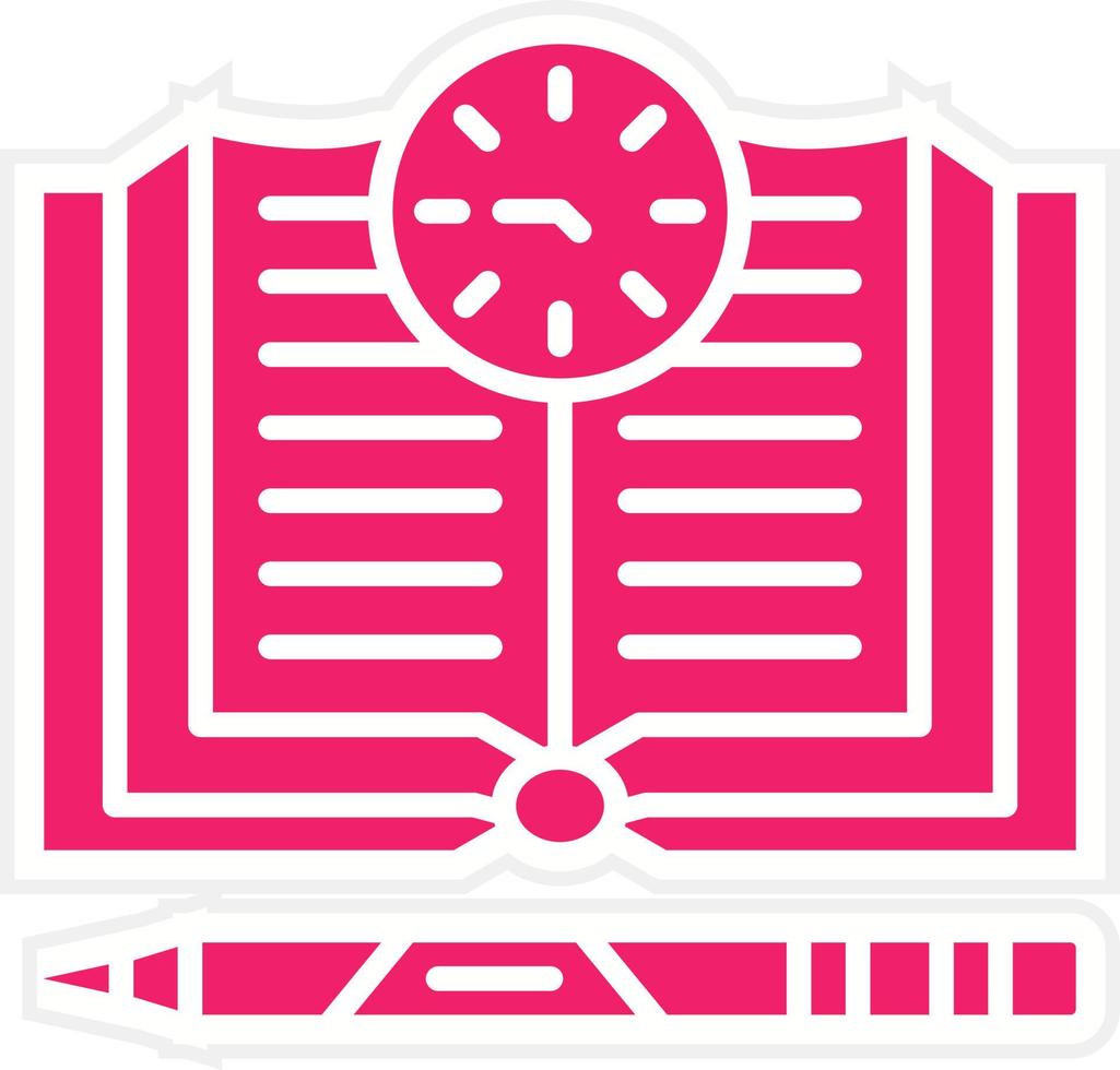 Study Period Vector Icon Style