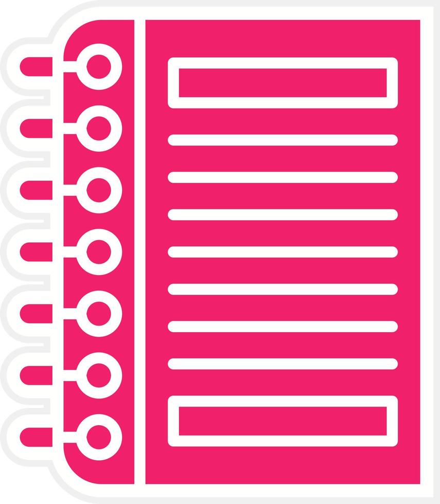 Textbook Vector Icon Style