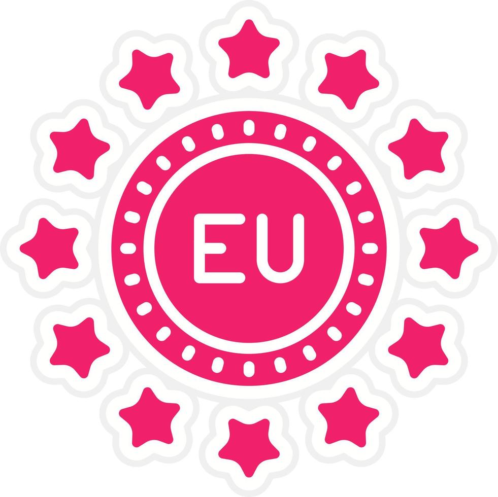 UE vector icono estilo