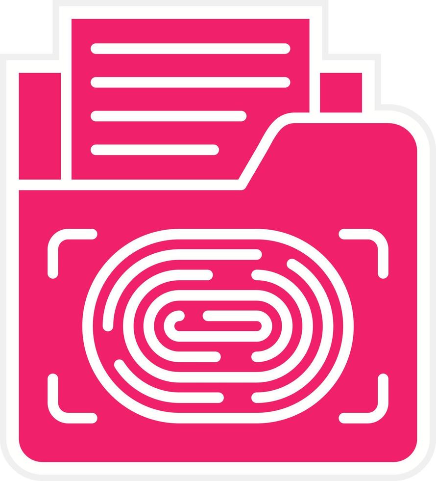 Biometric Data Vector Icon Style