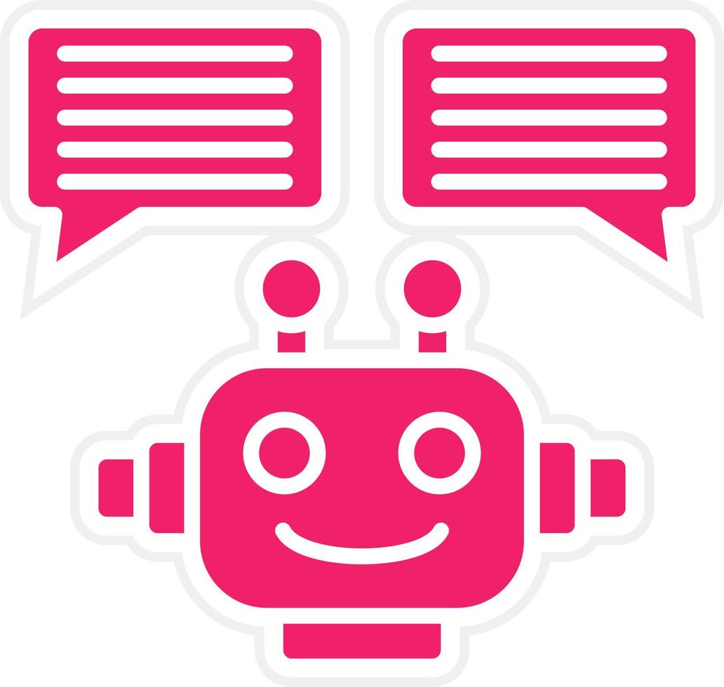 Chatbot Vector Icon Style