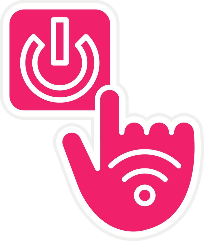 No Touch Technology Vector Icon Style