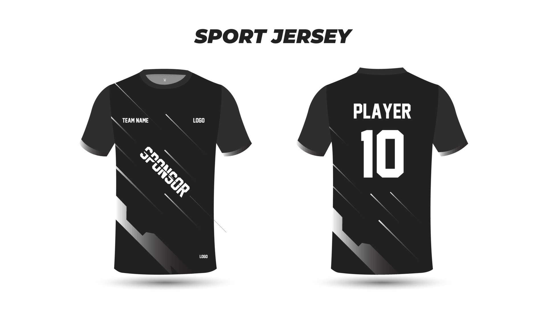 Soccer jersey design, Gaming T Shirt Jersey template 22435835 Vector