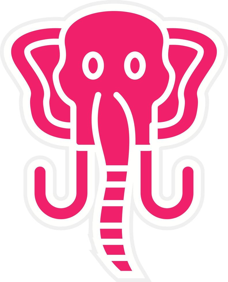 mamut vector icono estilo