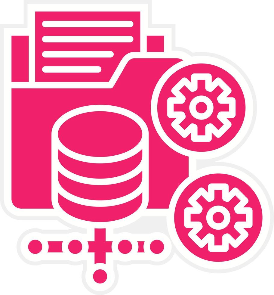 Data Processor Vector Icon Style