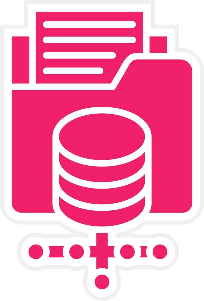 Data Storage Vector Icon Style