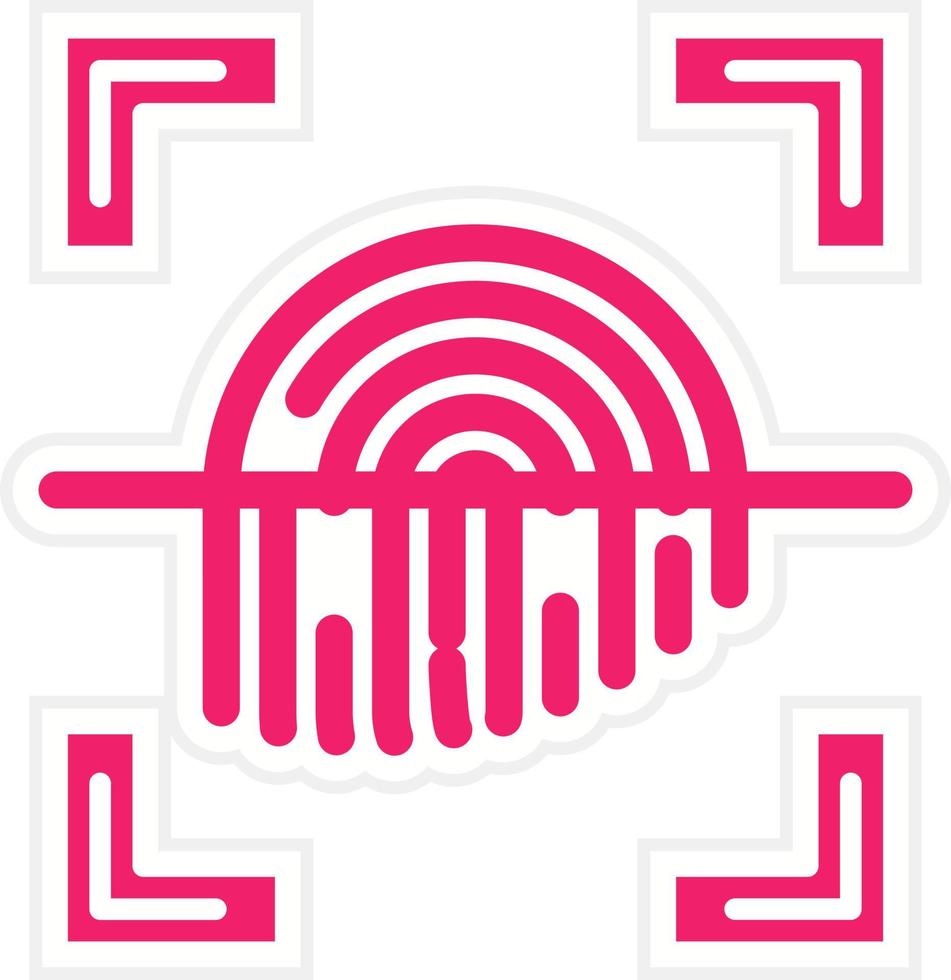 Fingerprint Vector Icon Style
