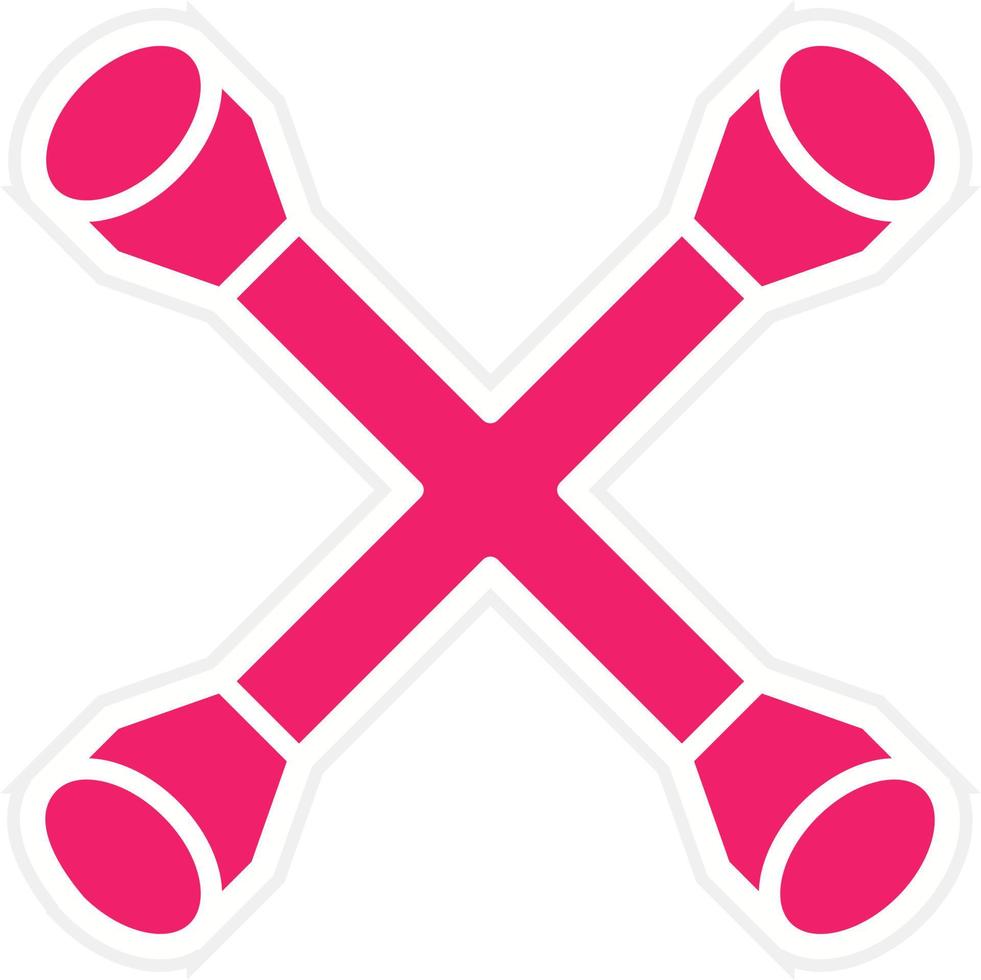 Cross Wrench Vector Icon Style