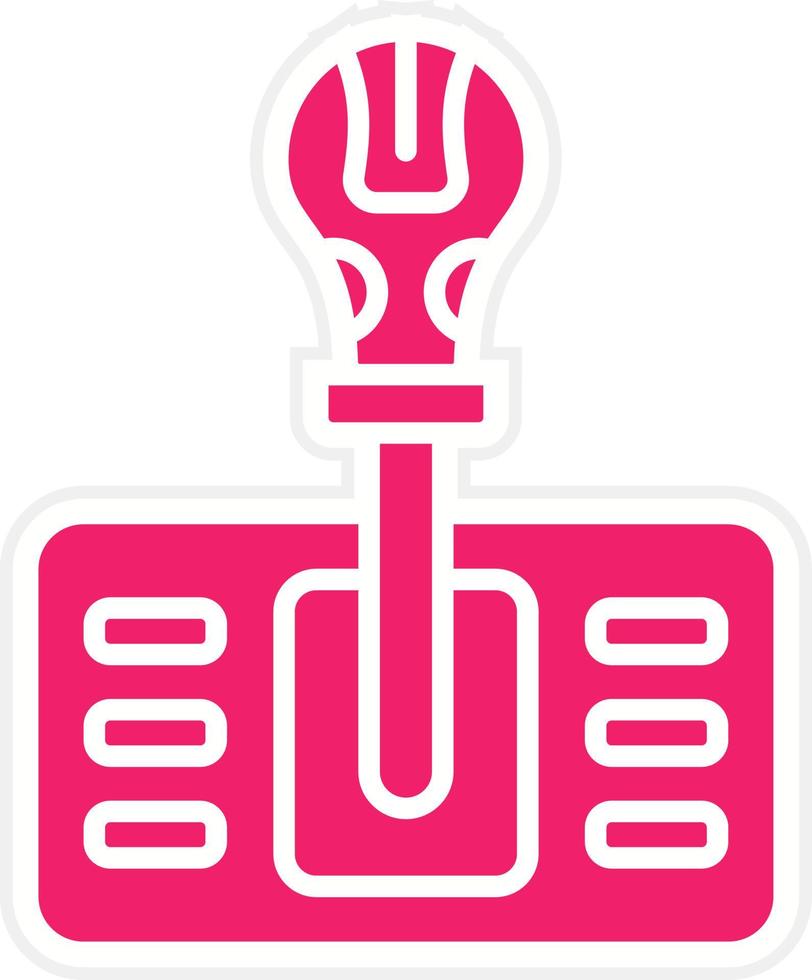 Gearshift Vector Icon Style