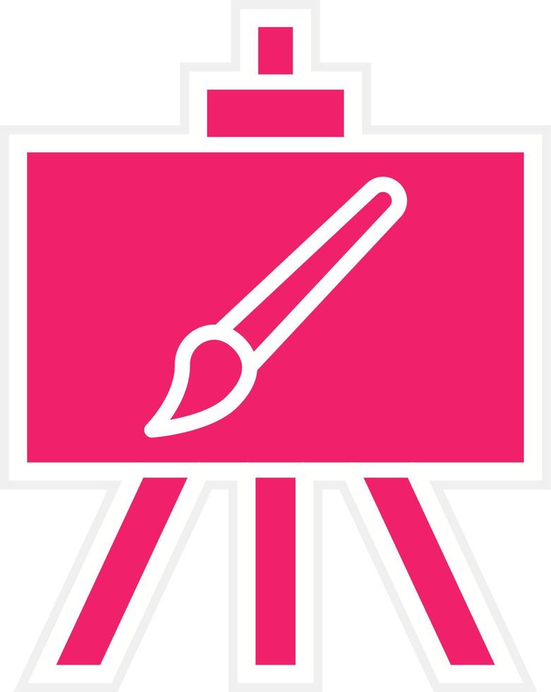 Canvas And Easel Vector Icon Style