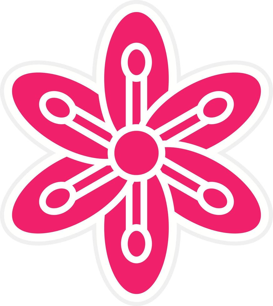 Tiger Lily Vector Icon Style
