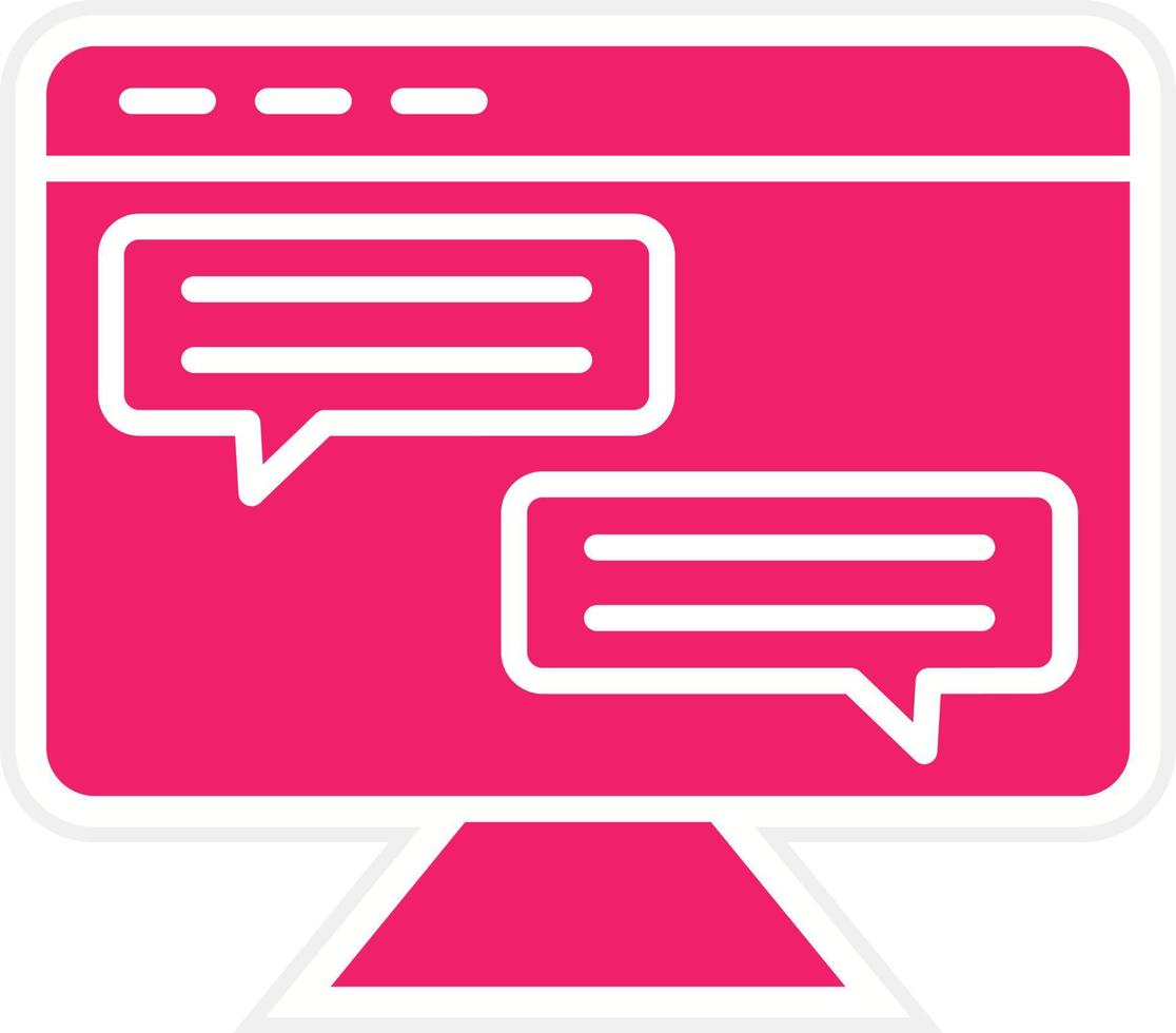 Live Chat Vector Icon Style