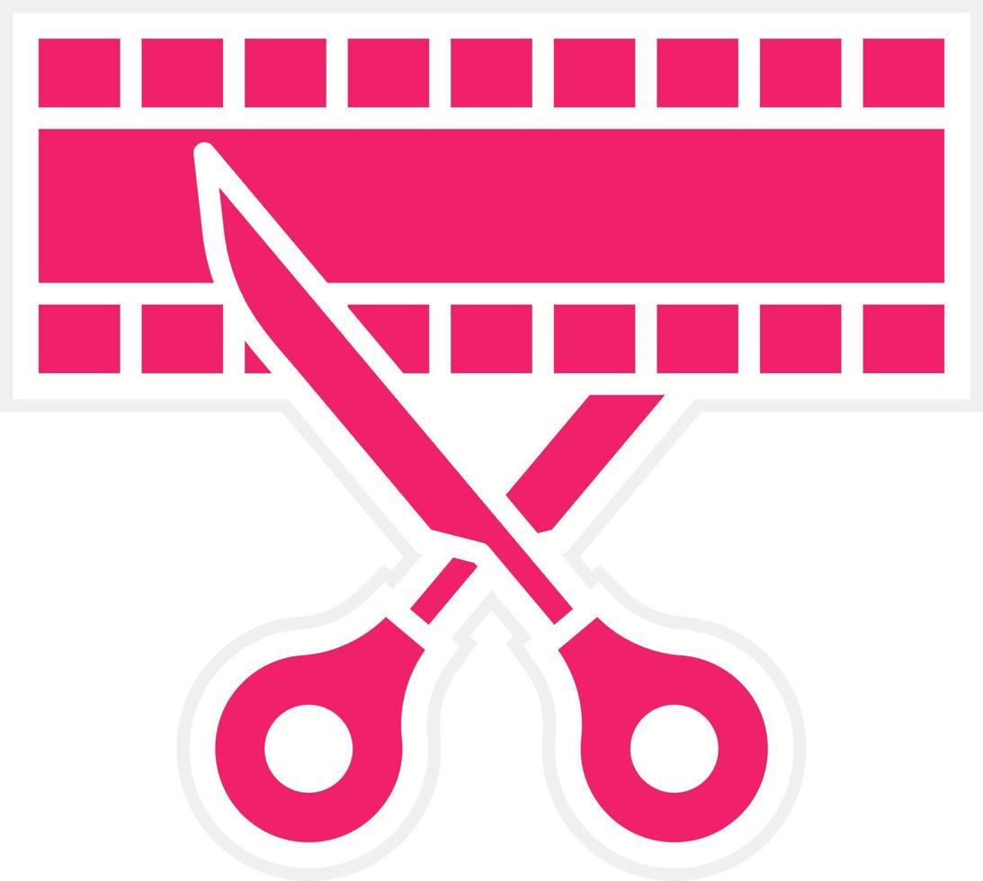 Film Cut Vector Icon Style