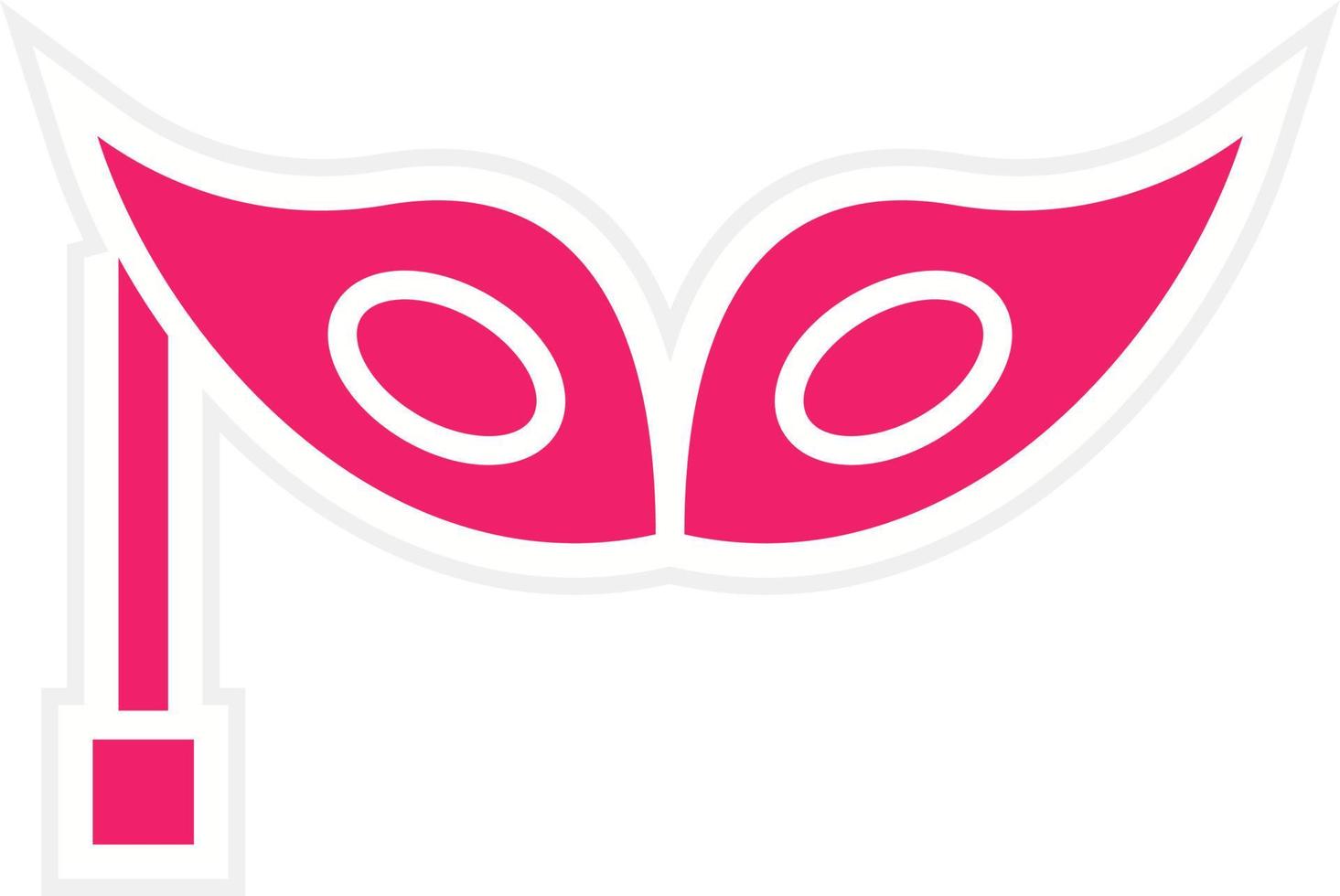 Party Mask Vector Icon Style
