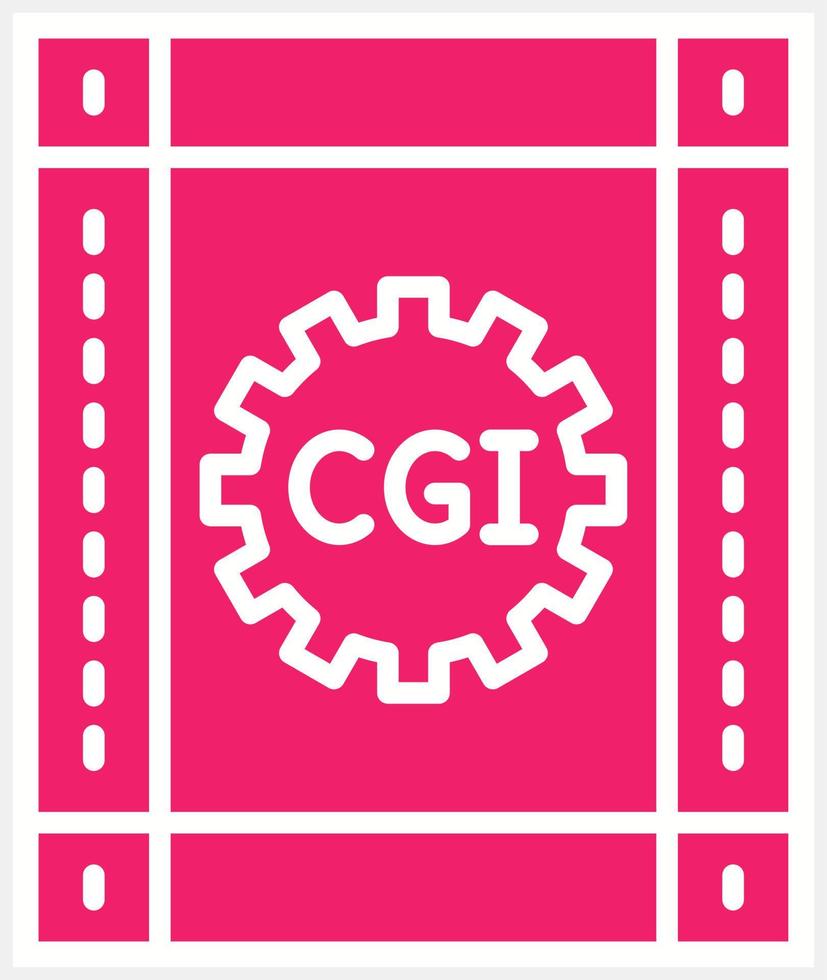 CGI Film Vector Icon Style