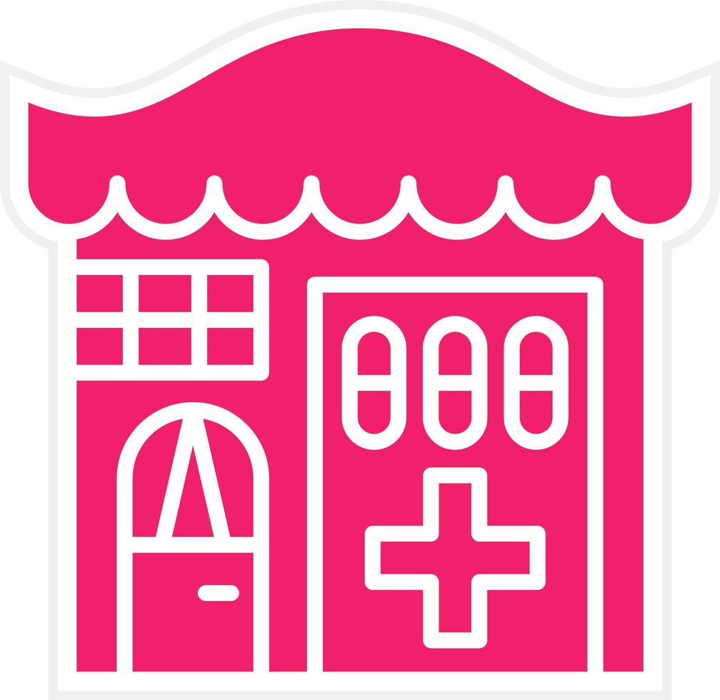 Medical Store Vector Icon Style