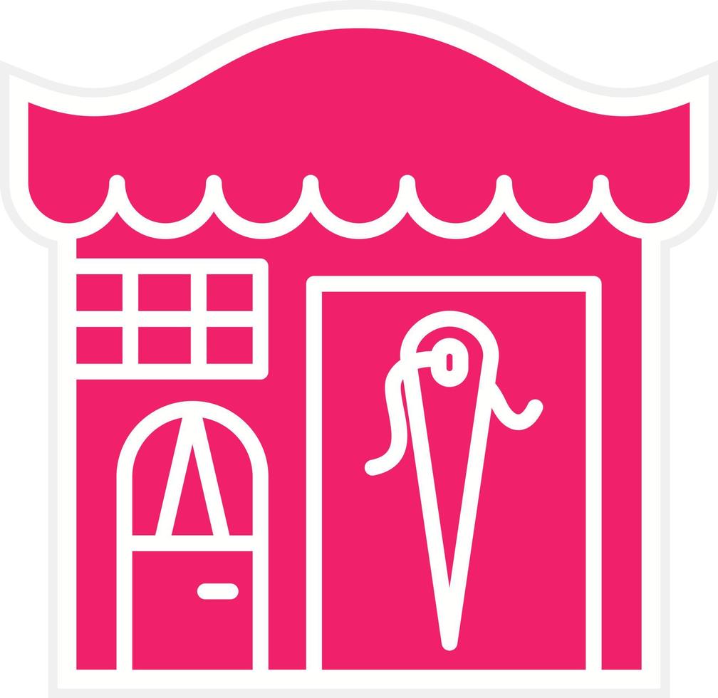 Tailor Shop Vector Icon Style