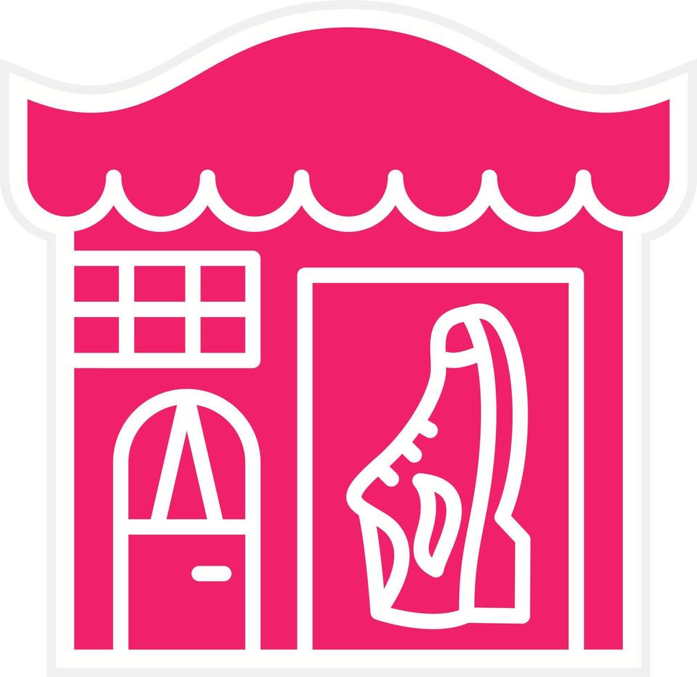 Shoe Shop Vector Icon Style