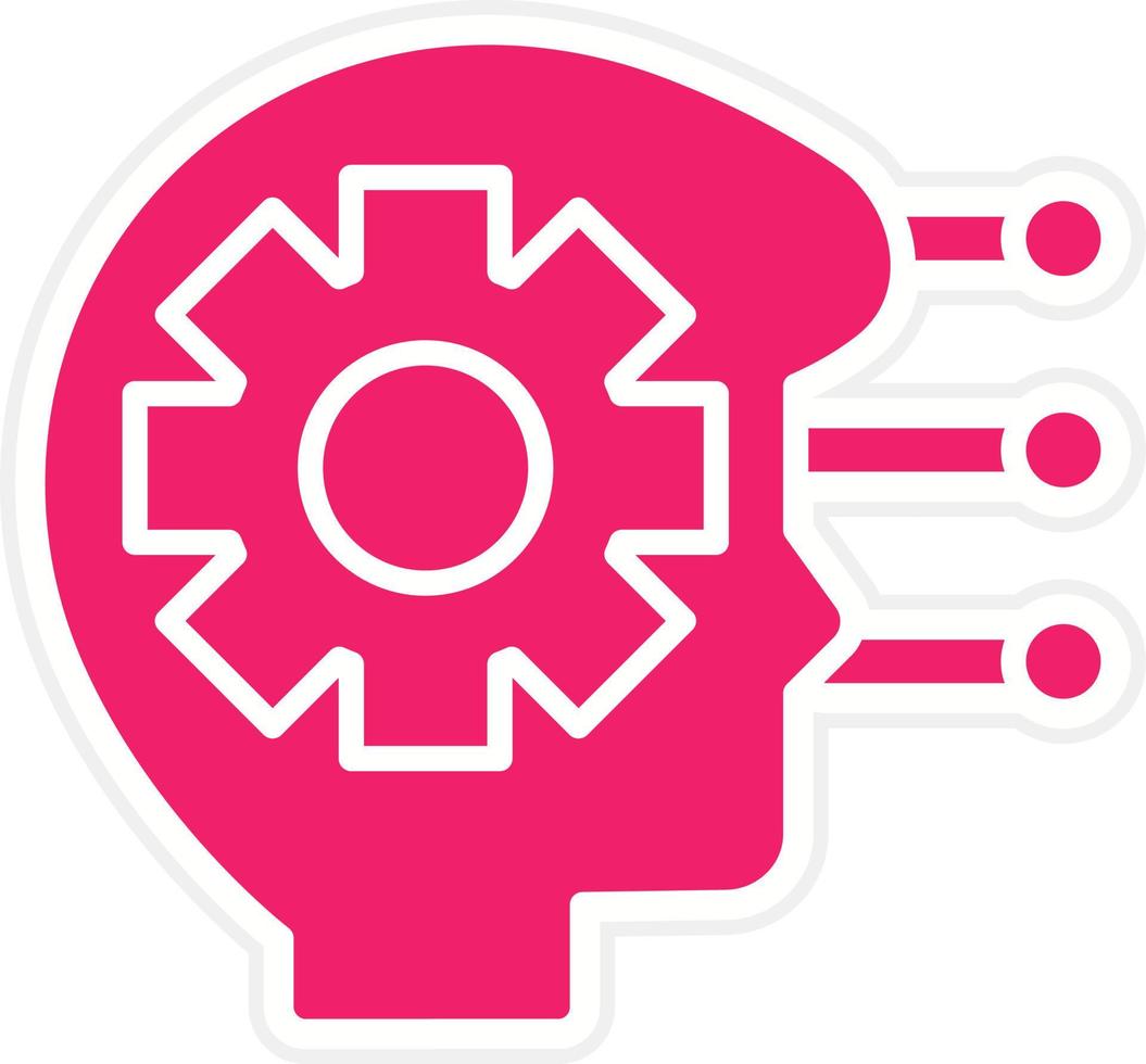 Critical Thinking Vector Icon Style