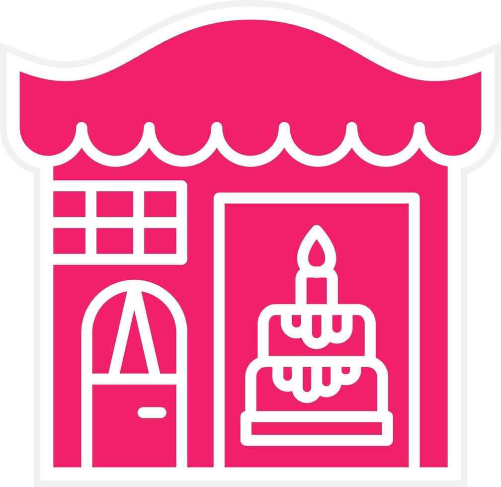 Cake Shop Vector Icon Style