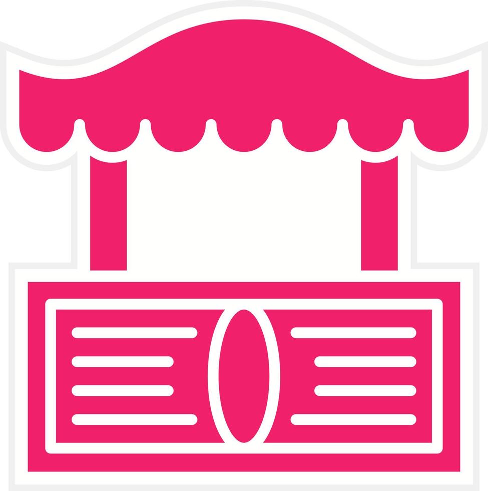Street Market Vector Icon Style
