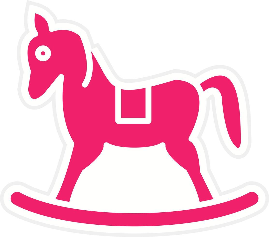 Toy Horse Vector Icon Style