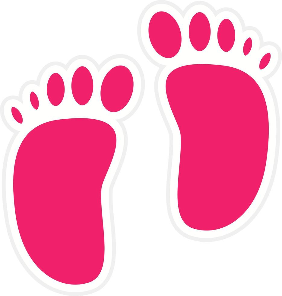 Footprint Vector Icon Style