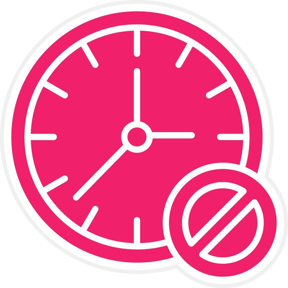 Block Time Vector Icon Style