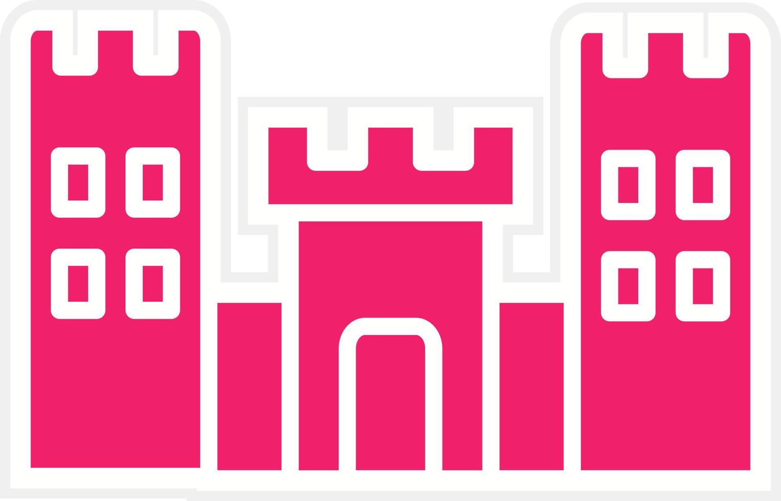 Castle Toy Vector Icon Style