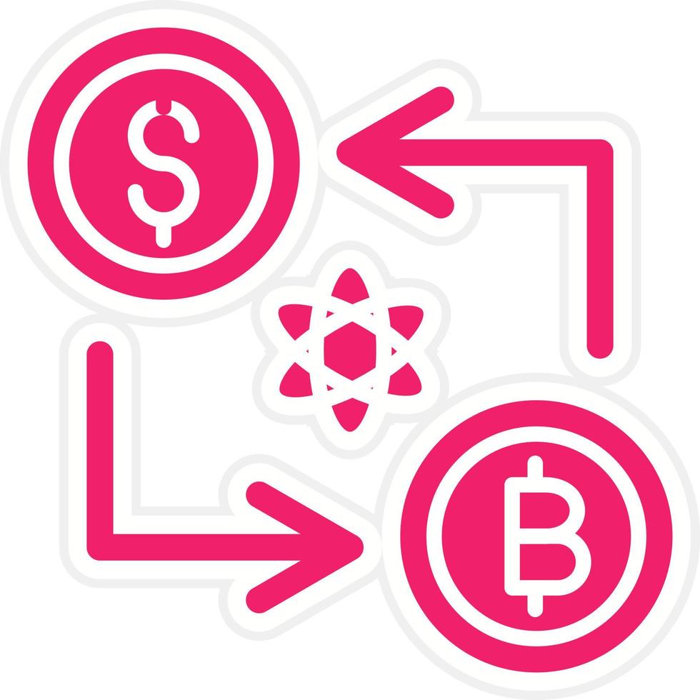 Atomic Swap Vector Icon Style