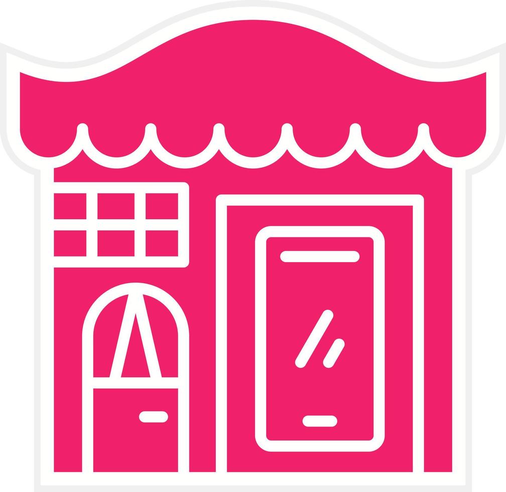 Mobile Shop Vector Icon Style