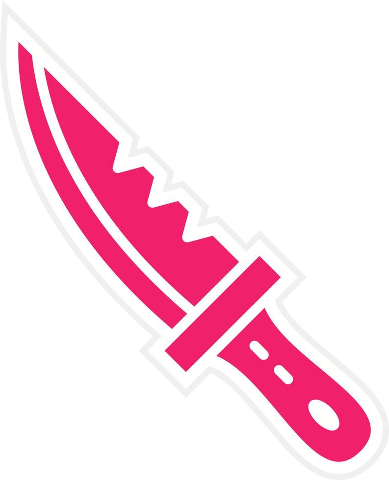 Diving Knife Vector Icon Style