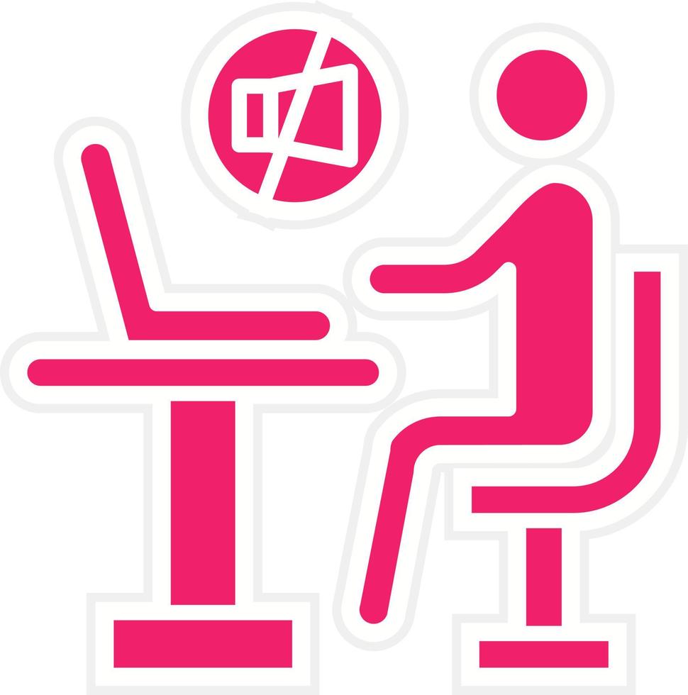 Work Distraction Vector Icon Style