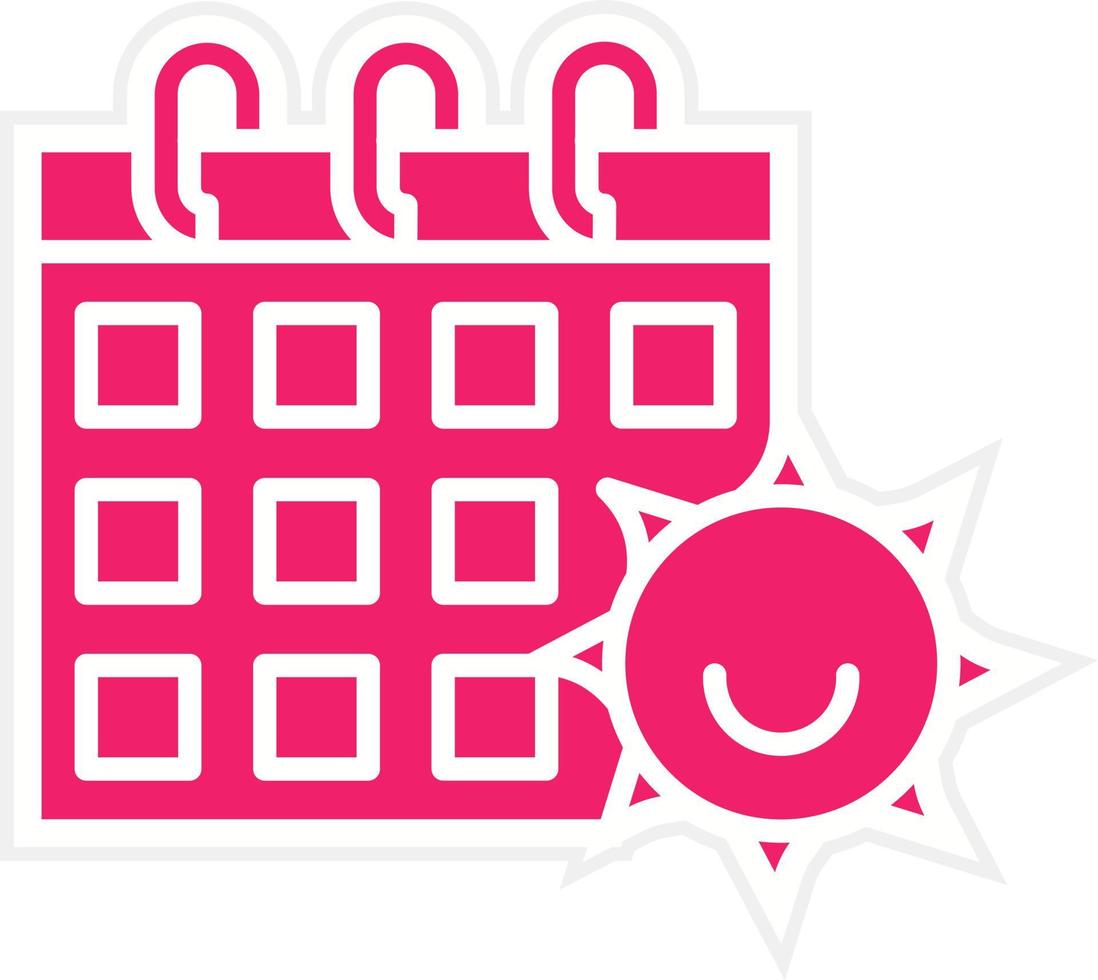 Schedule Day Vector Icon Style