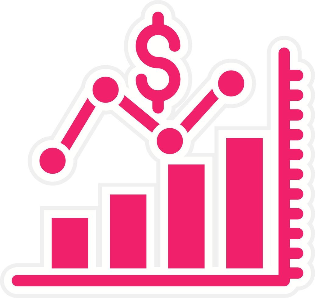 Average Dollar Sale Vector Icon Style