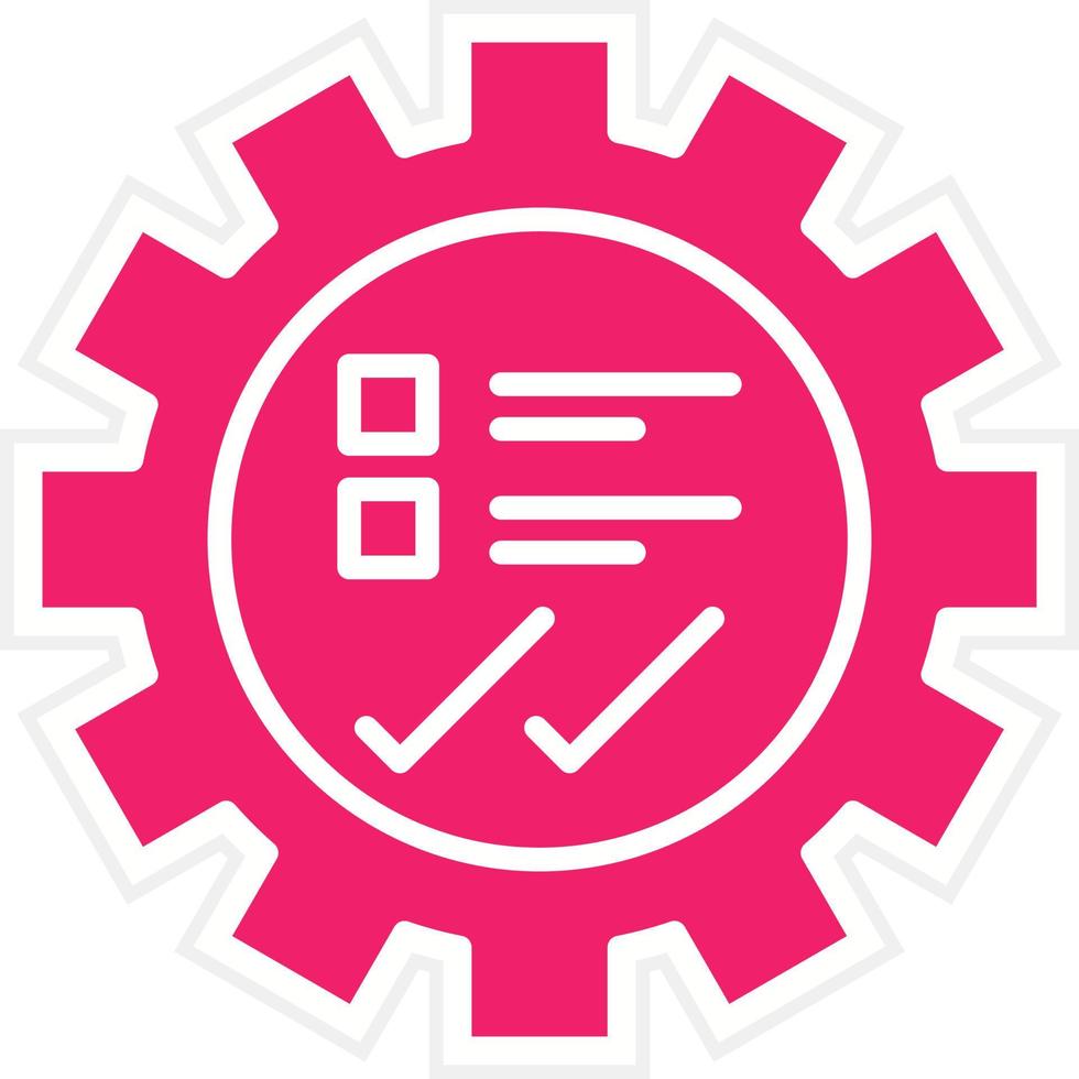 Gear Testing Vector Icon Style