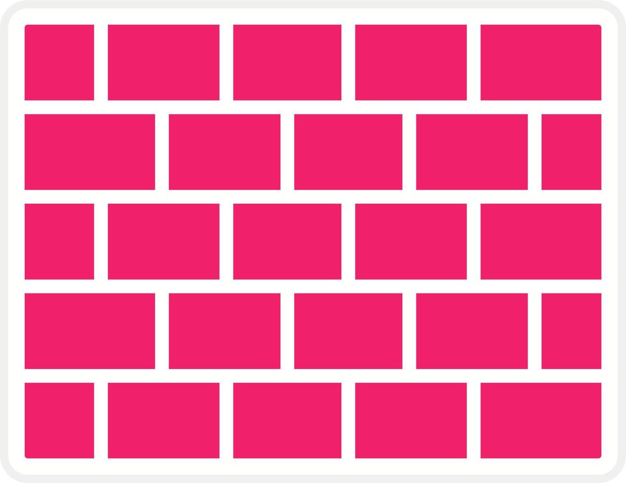 Brick Wall Vector Icon Style