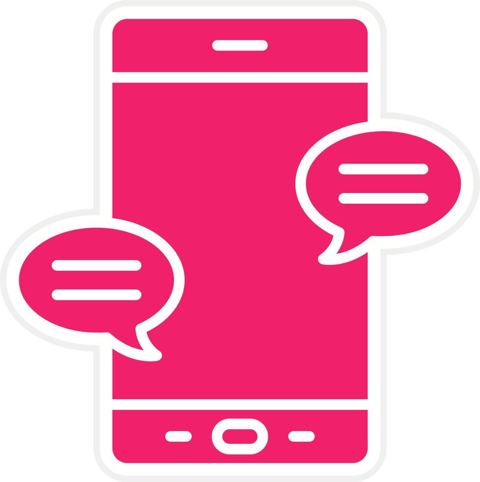 Mobile Messaging Vector Icon Style