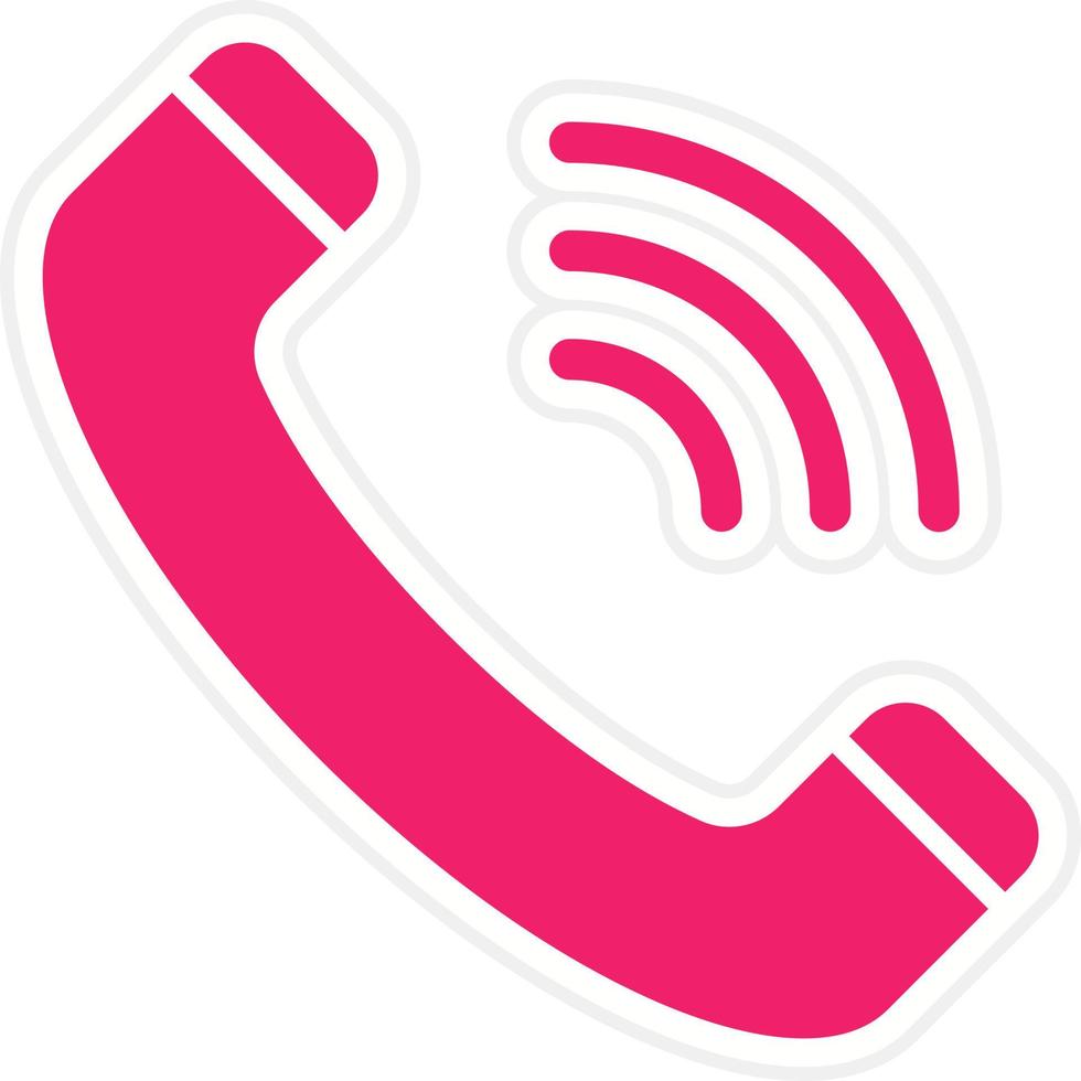 Phone Call Vector Icon Style