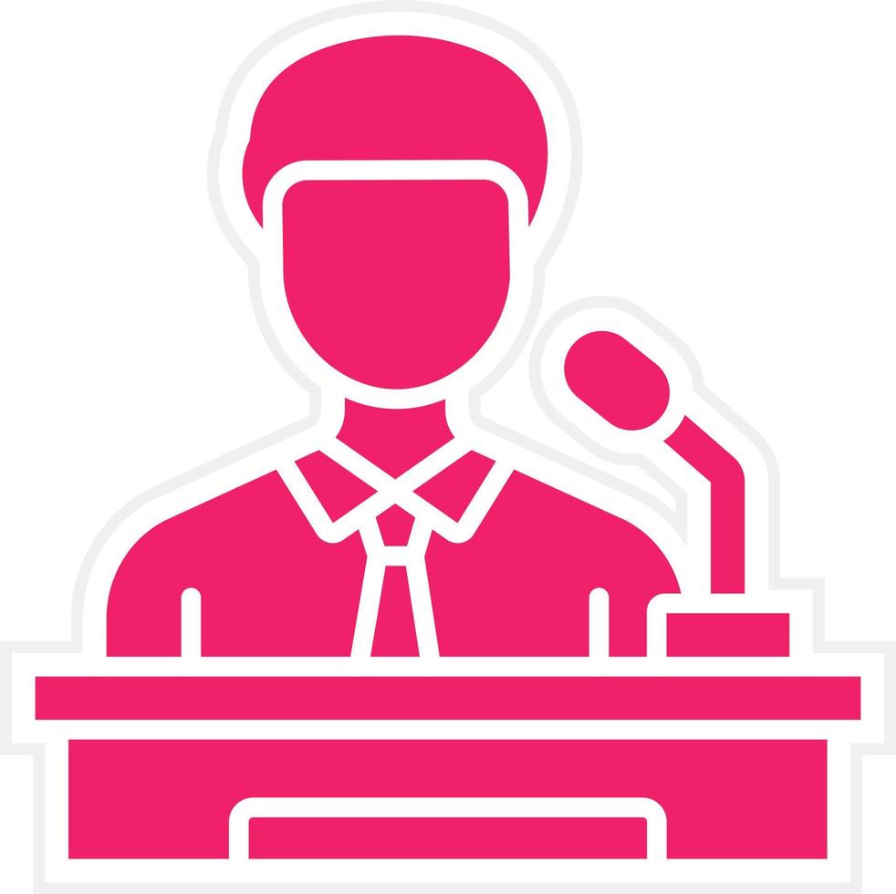 Assistant Minority Leade Vector Icon Style