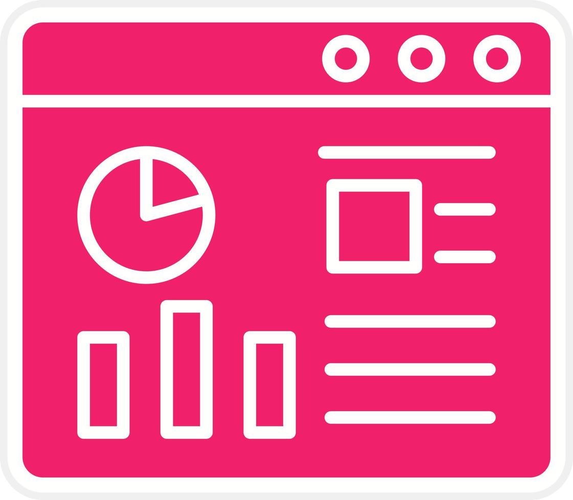 Website Dashboard Vector Icon Style