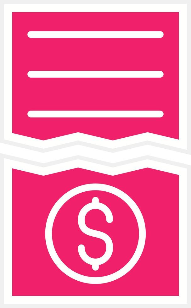 Split Bills Vector Icon Style