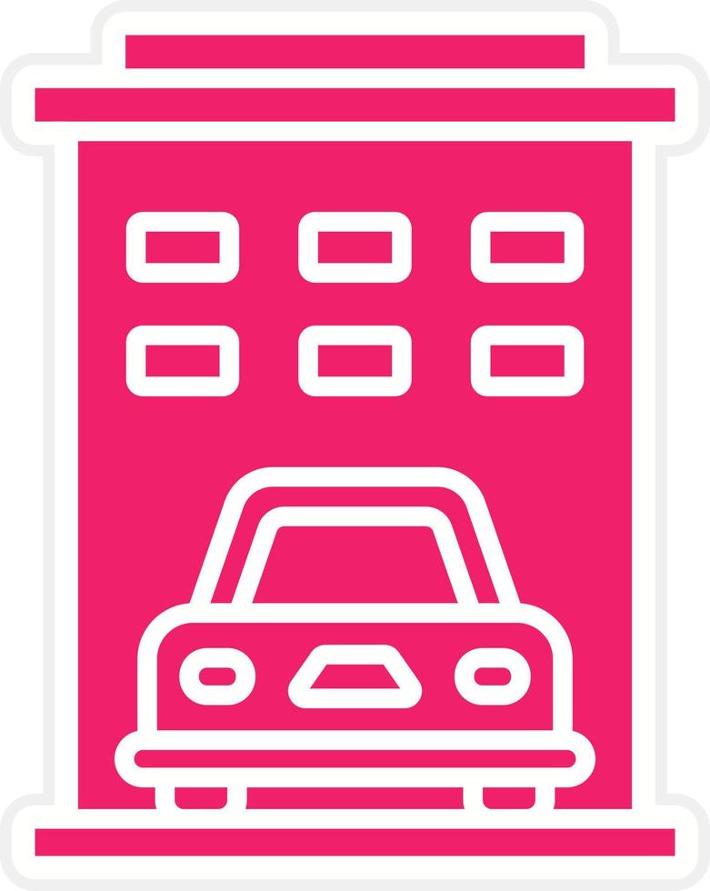 Corporate Car Wash Vector Icon Style